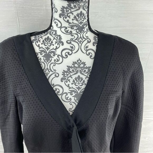 Armani Collezioni Printed Wool Silk Blend Blazer Jacket - Picture 3 of 11